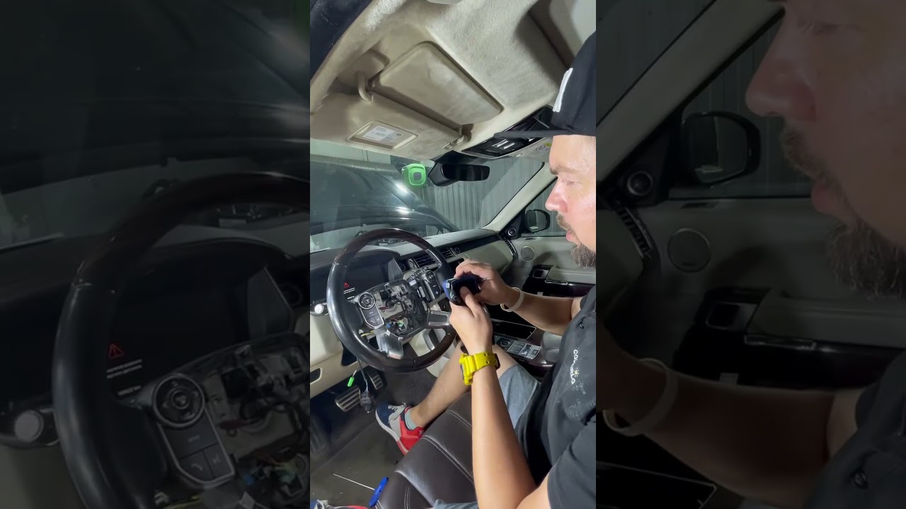 Как снять руль с Range Rover IV