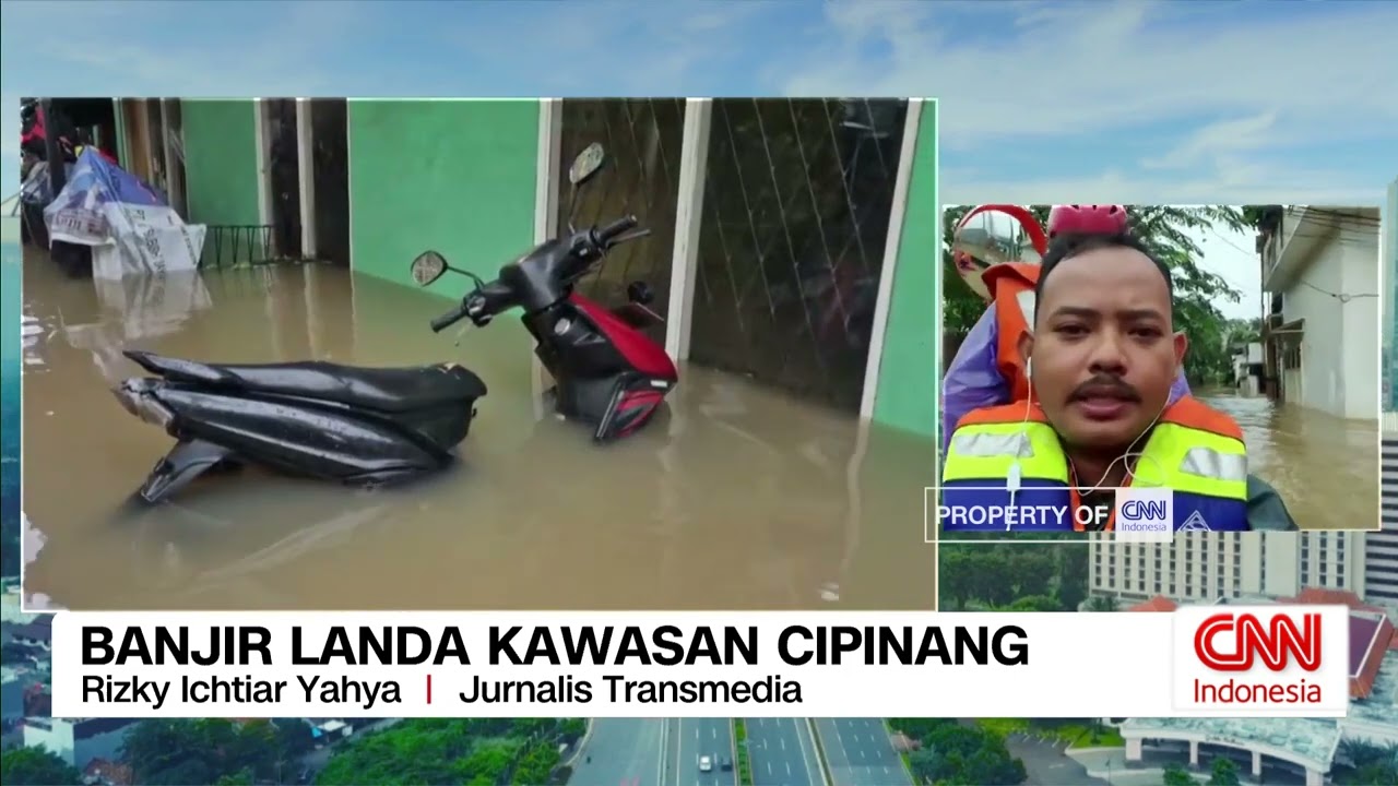 Banjir Merendam Kawasan Cipinang, Ketinggian Mencapai Lebih Dari Satu Meter
