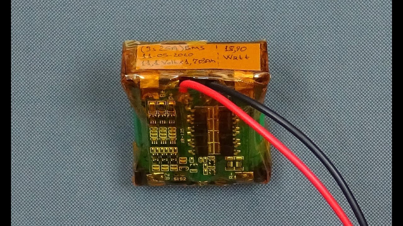 3s 25a Bms 11.1 Volt 18650 Lityum Pil Paketi Yapımı (DIY - Lithium Battery Pack) (3s 1p 18.90 Watt)