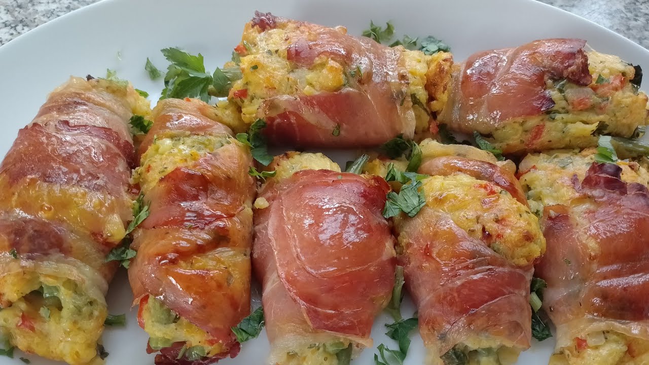 DELICIOUS GREEN BEANS AND MASHED POTATOES WRAPPED WITH HAM| Ada's Kitchen