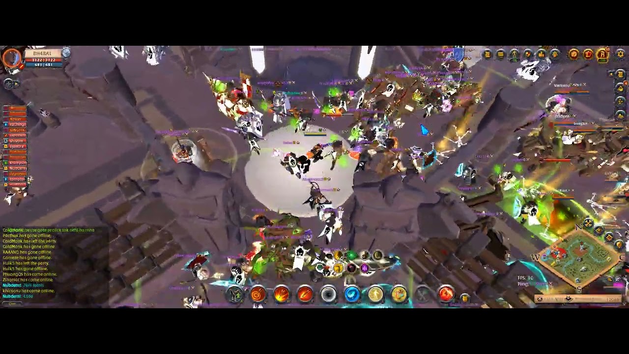 Albion Online RESET DAY ZHE ally vs PLAC (ZVZ) 45 DA each , Wailing bow PoV