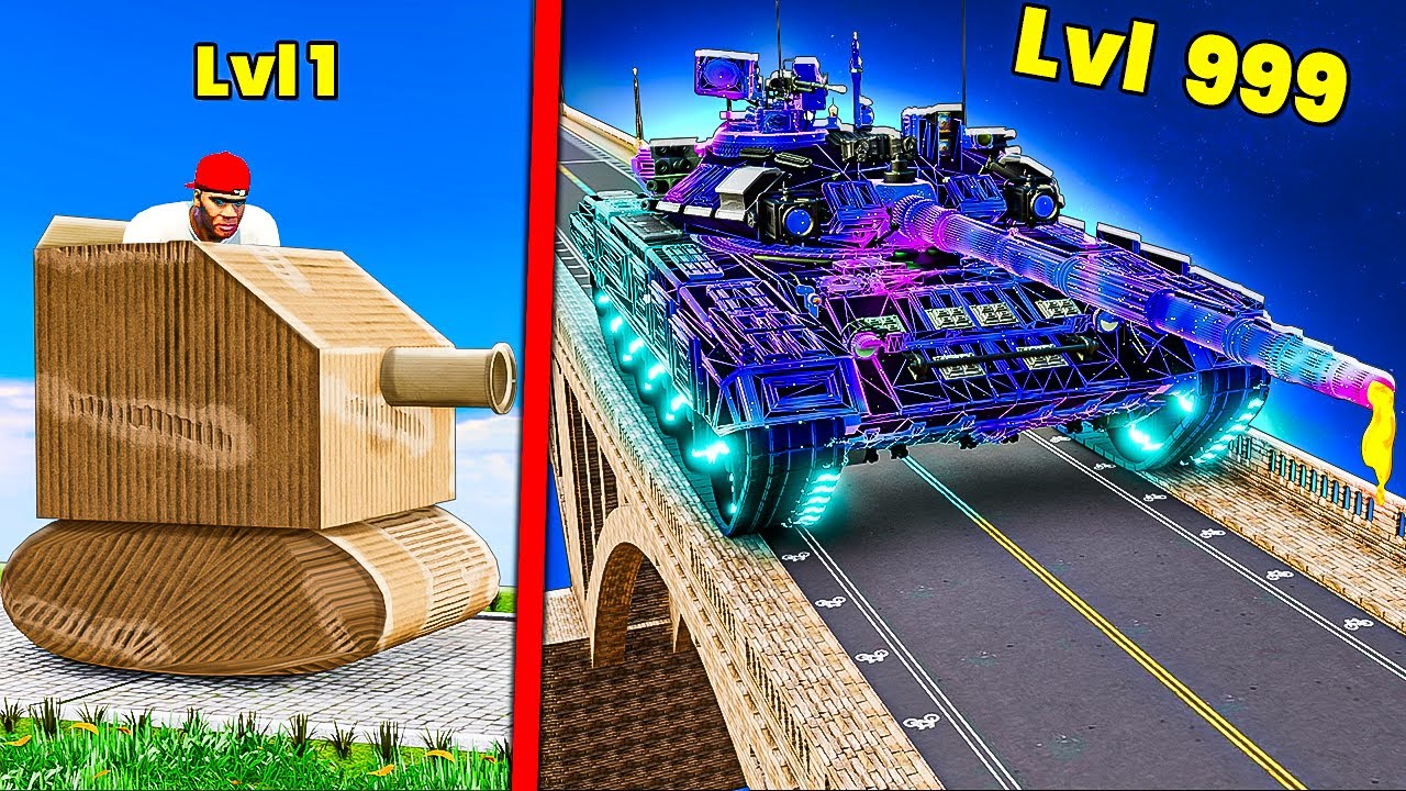 Уровень 1 против 1000 танков в GTA 5