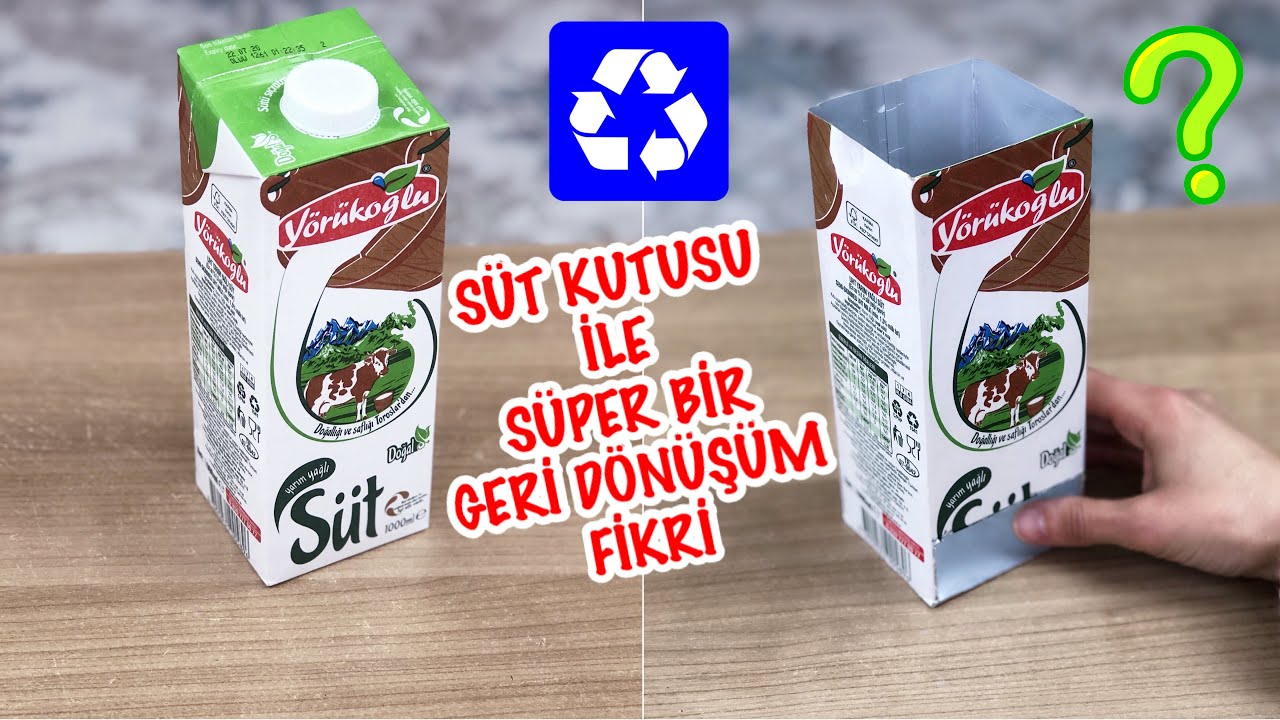 Отличная идея по переработке, которую можно воплотить в картонной коробке для молока