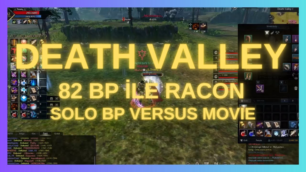 Rise Online - PK Vol.1 Solo Battle Priest _I_Trinity_I_ 82 Lv. Pk Denemesi