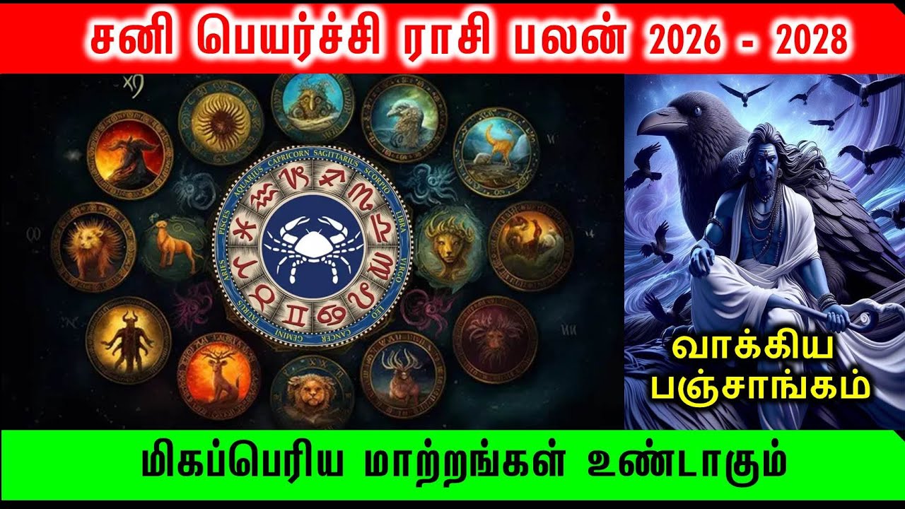 Kadagam Rasi Sani Peyarchi Palan | கடகம் ராசி சனி பெயர்ச்சி 2026 -2028| Easha Jothidam