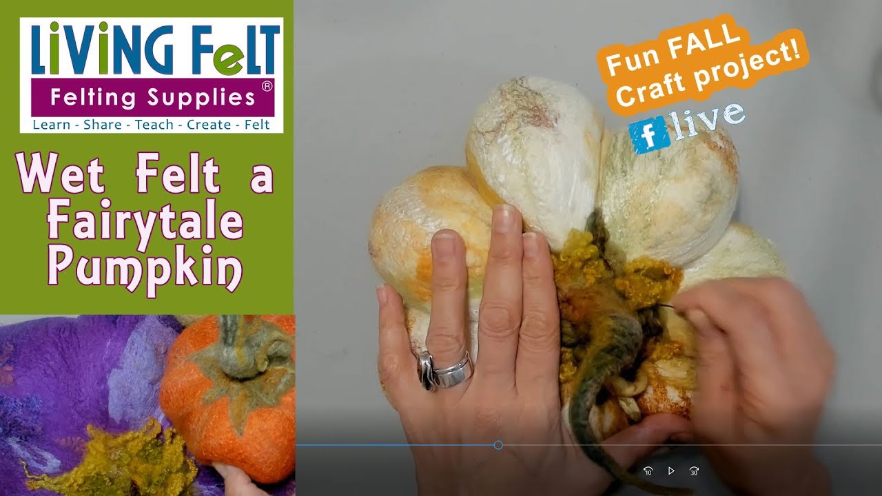 How to Wet Felt a Fairytale Pumpkin Live Felt-a-Long