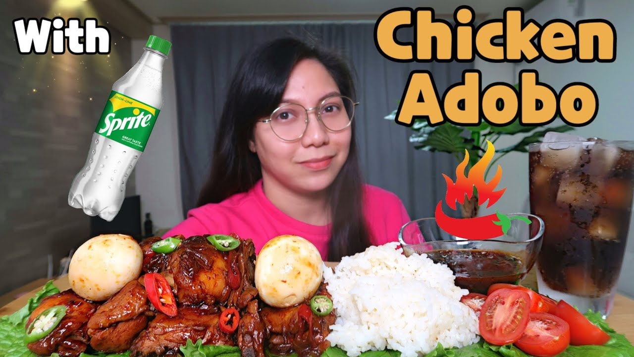 SPICY CHICKEN ADOBO MUKBANG | Mukbang Philippines | Chef Obang