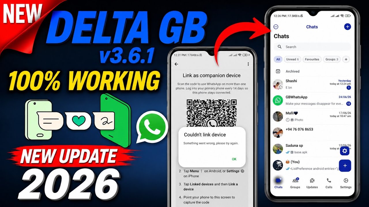 ✅ Delta GBWhatsApp V3.6.1 | Link Device Working Again! 🔥