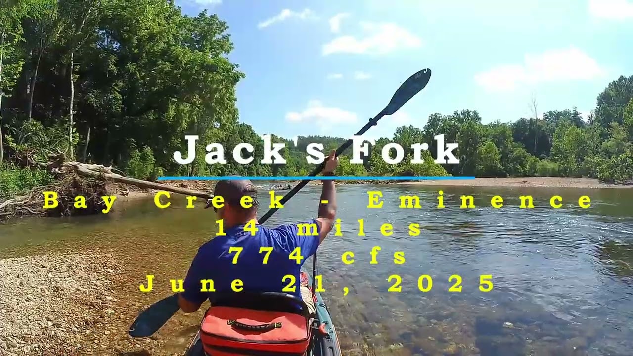 Jack's Fork Bay Creek to Eminence MO #floating #jacksfork #eminence #camping