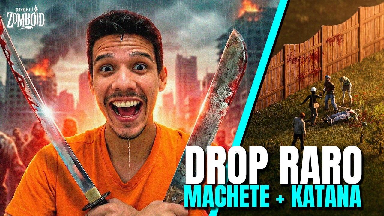 KATANA e MACHETE no MESMO DIA?! 😱 | Loot ABSURDAMENTE raro no Project Zomboid