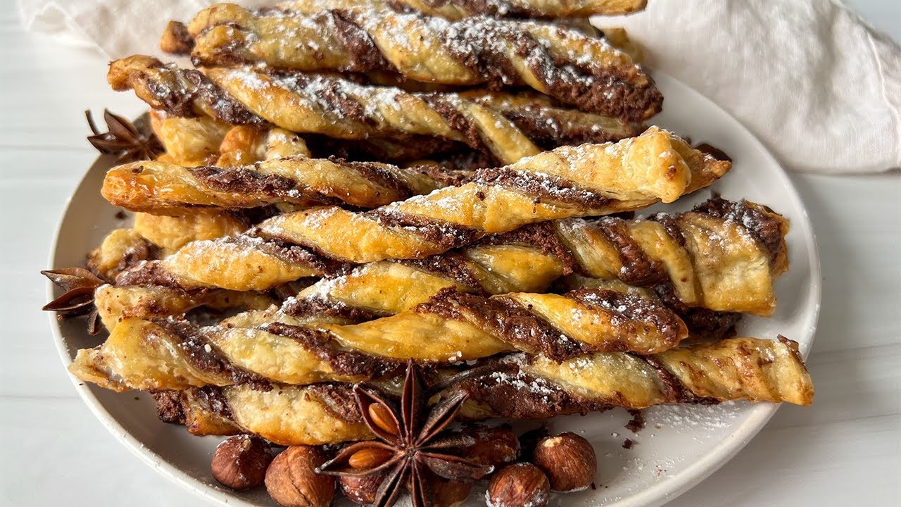 3 ингредиента Nutella Twists &mdash; любимые праздничные #шорты