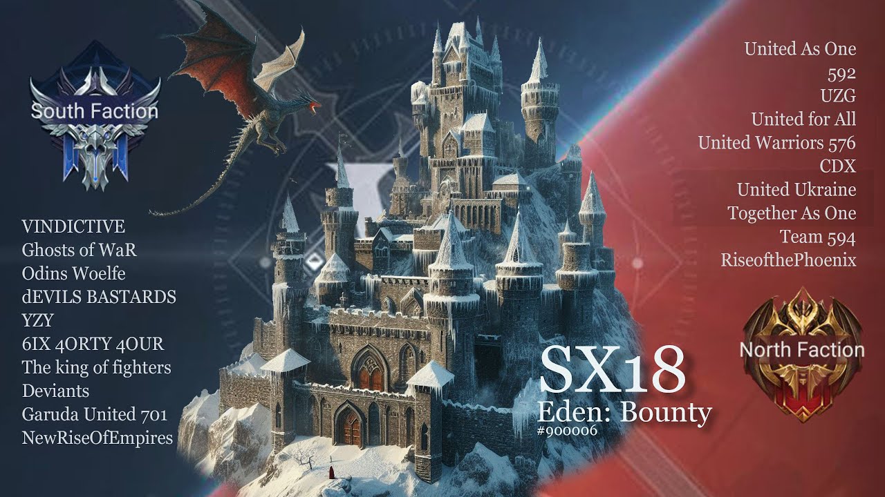 Fight for Capitols - 670 UaO vs 579 goW - SX18 Eden: Bounty  [Rise of castles]