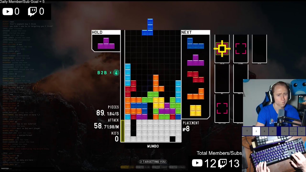 LIVE - FAST Tetris! Daily Wumbo Livestream 3-19-26