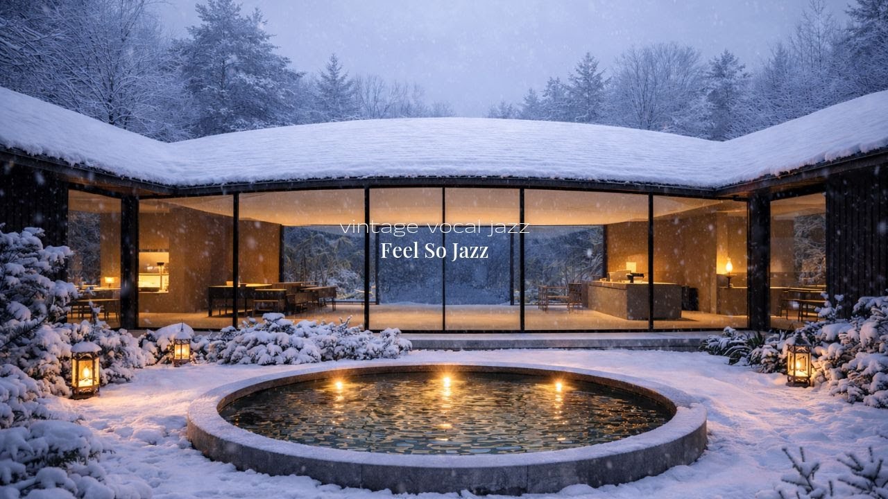 눈 내리는 겨울 밤 카페 재즈 ❄️ 따뜻한 빈티지 보컬 재즈 플레이리스트