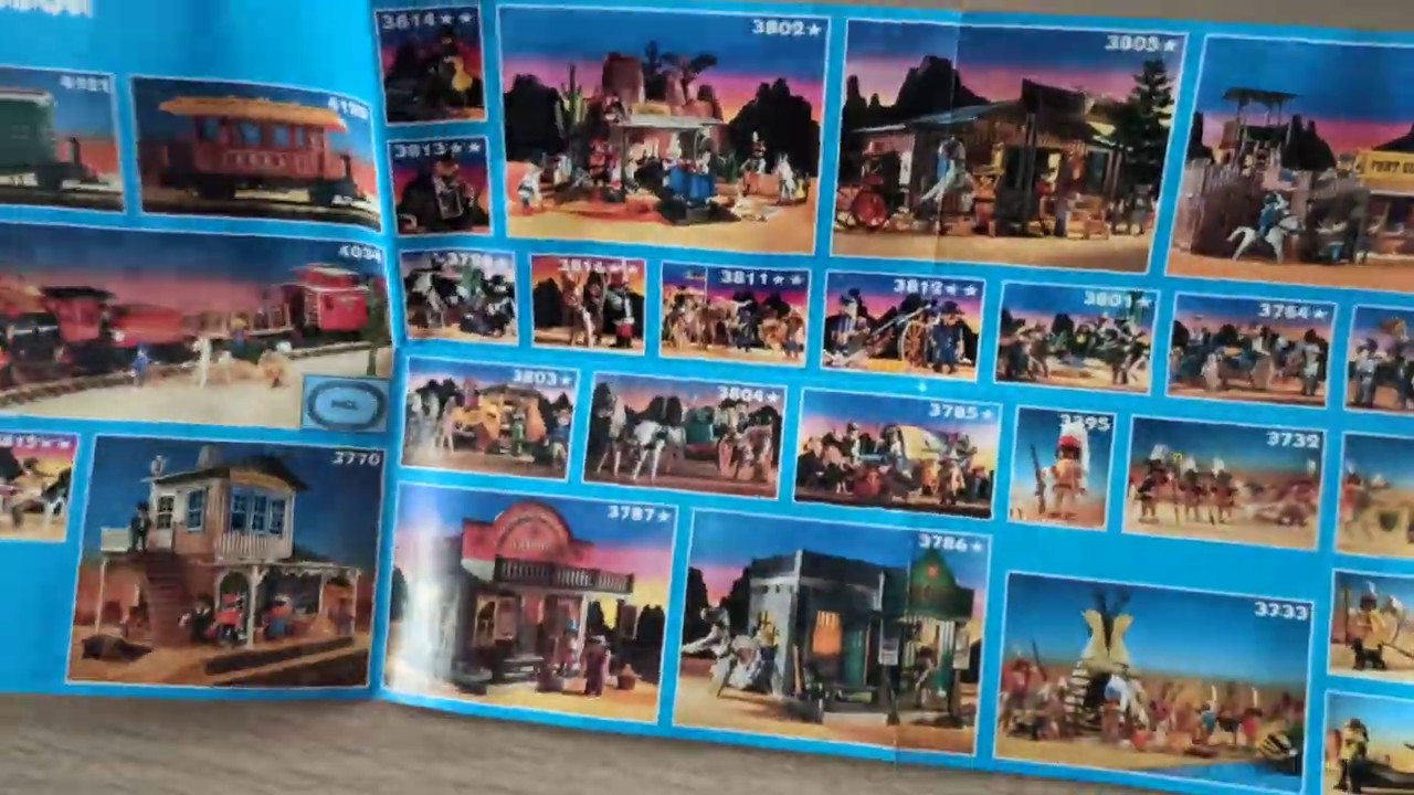 PLAYMOBIL #CATÁLOGO🗞️🗞️   DEL #OESTE VINTAGE🚂🚂🚂