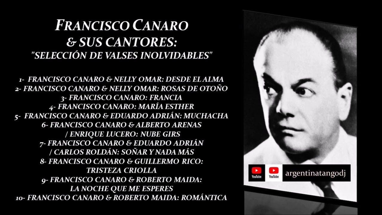 LOS MEJORES VALSES PARA ESCUCHAR Y BAILAR - FRANCISCO CANARO & SU ORQUESTA TPICA