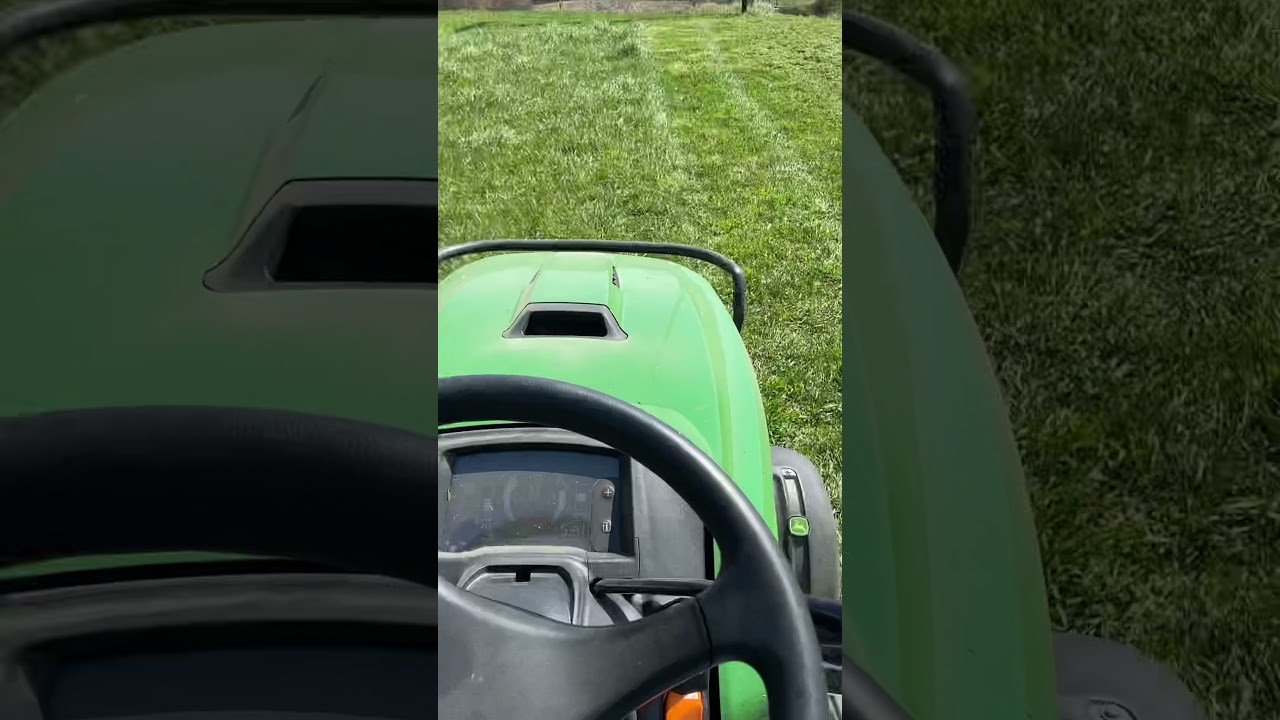 Mowing with John Deere X750