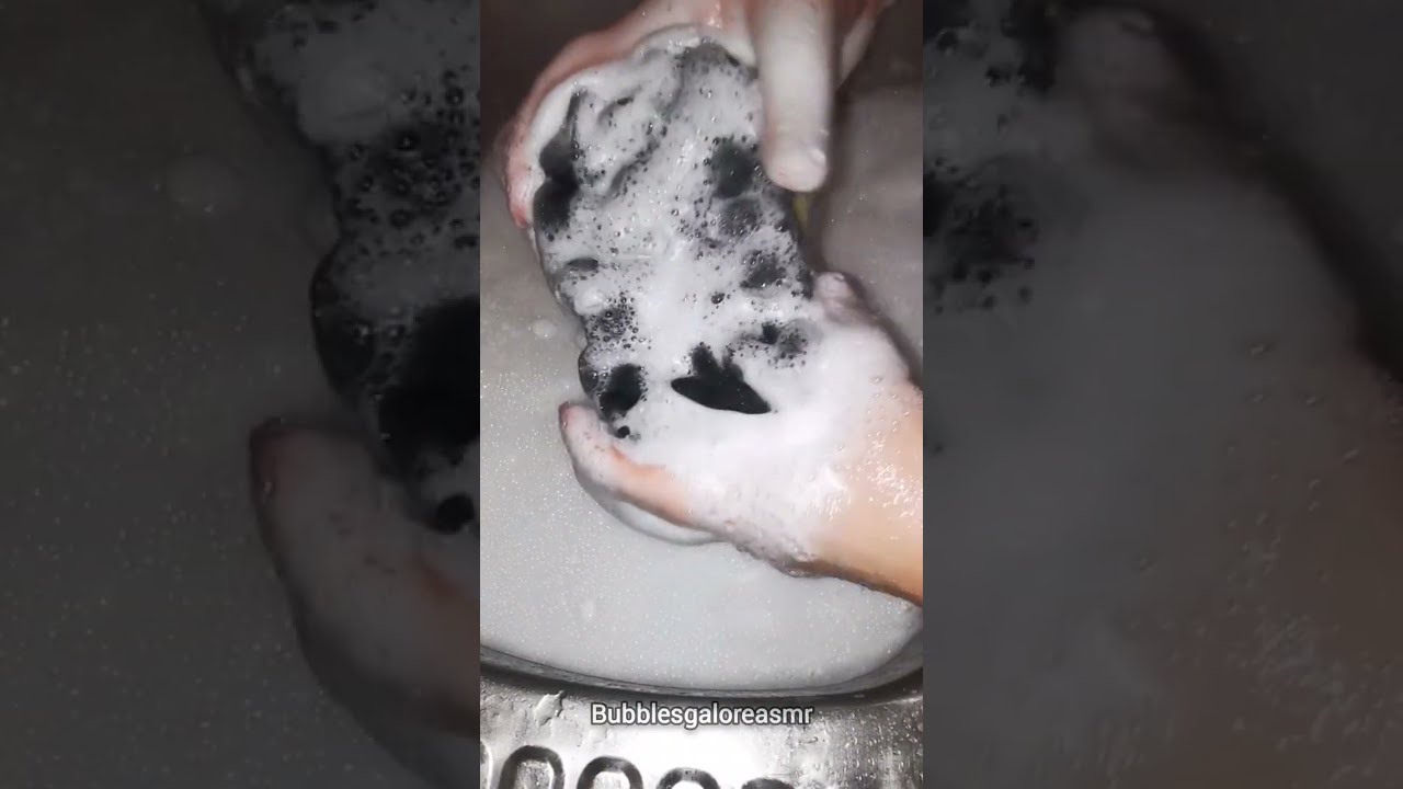 NEW SPONGE, TOUGH SQUEEZES. #asmr #followme  #subscribe 
