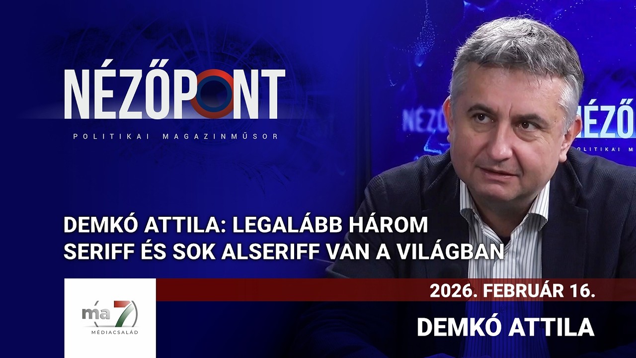 Demkó Attila: Legalább három seriff és sok alseriff van a világban