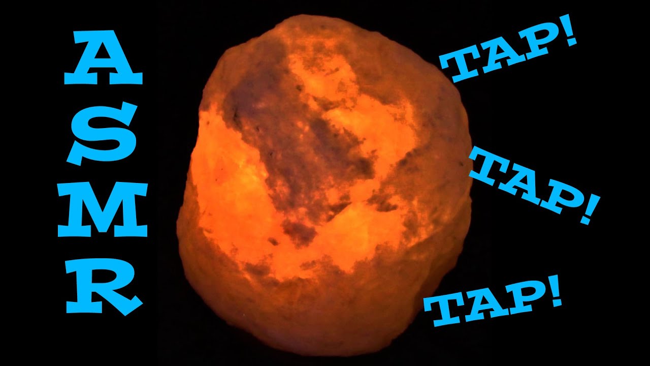 ASMR: Tapping A Glowing Salt Lamp (No Talking)