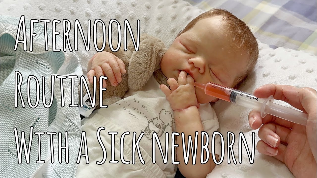 Afternoon Routine With A Sick Newborn🧸 How I Take Care Of A Sick Baby| emilyxreborns