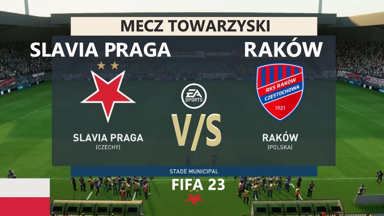 SLAVIA PRAGA - RAKÓW CZĘSTOCHOWA 🔻MECZ TOWARZYSKI 2023 🔻FIFA 23