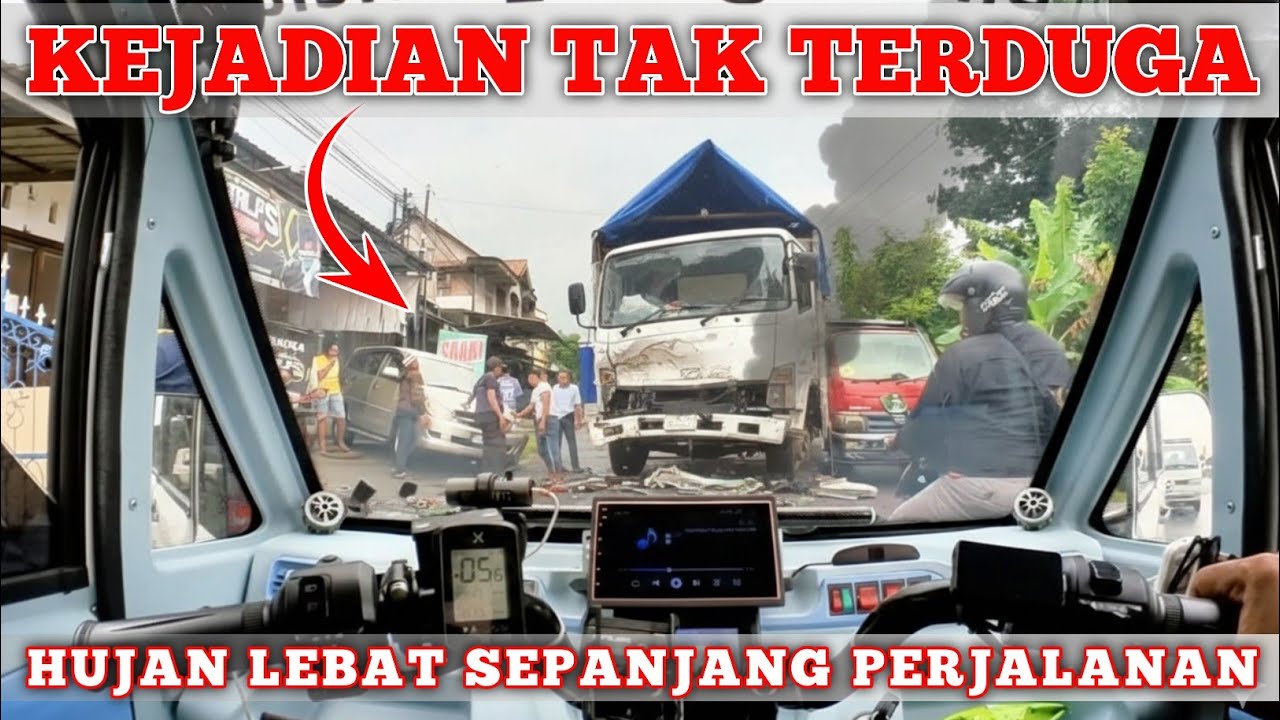 GA BAHAYA TA⁉️ NAIK MOTOR LISTRIK DI SAAT HUJAN  LEBAT‼️