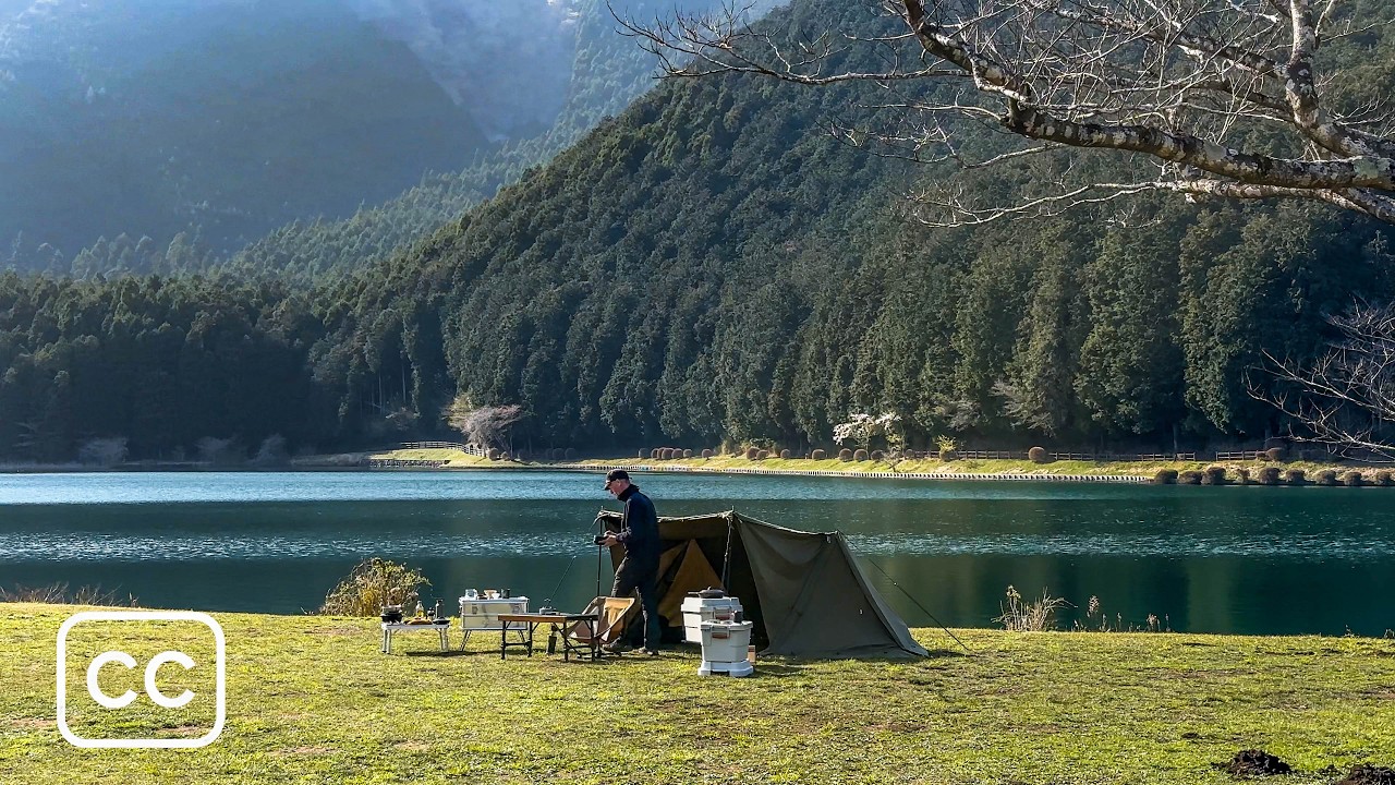 Mount Fuji, Sakura & Solo Cooking: The Perfect Camp at Lake Tanuki! #11