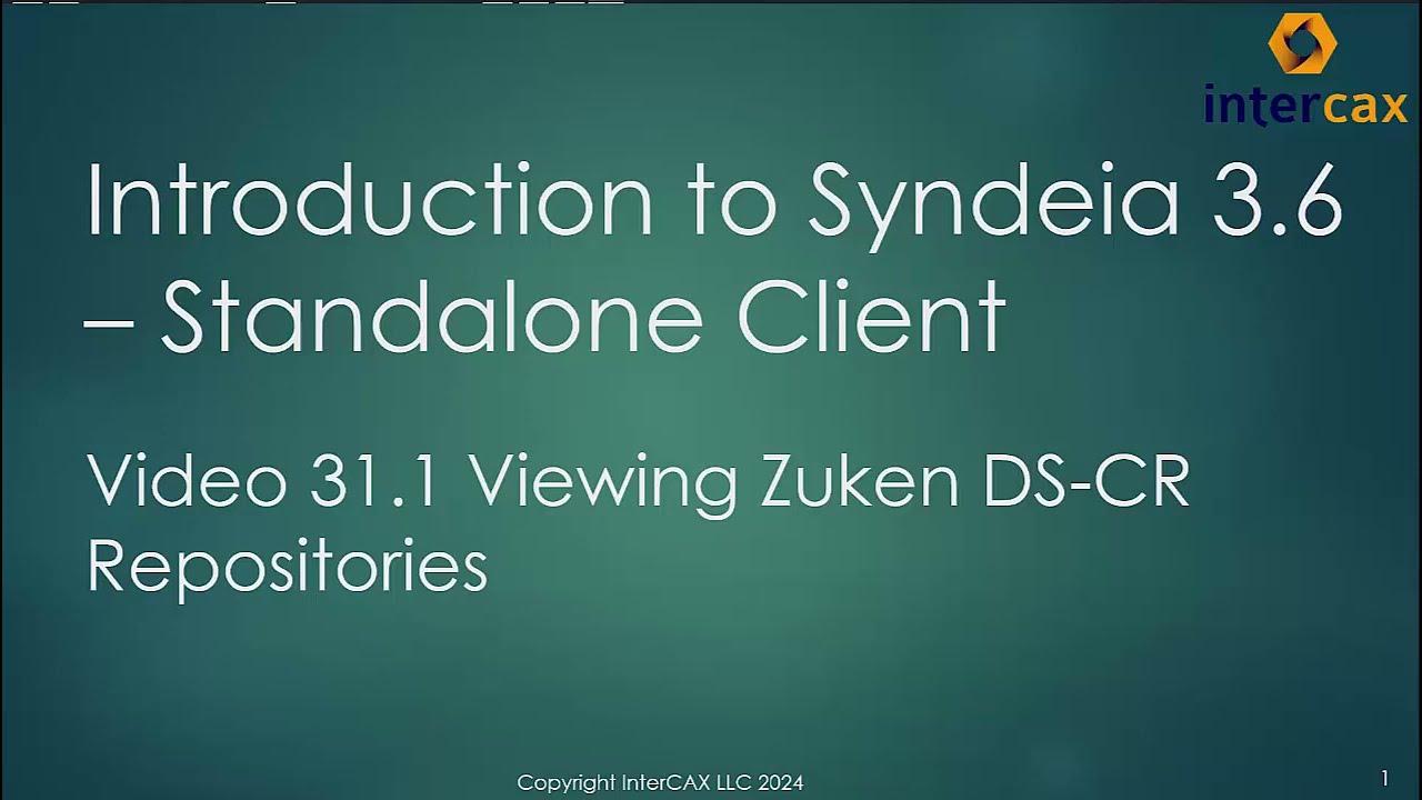 Viewing Zuken DS-CR Repositories | Syndeia 3.6 –Standalone Client | Video 31.1