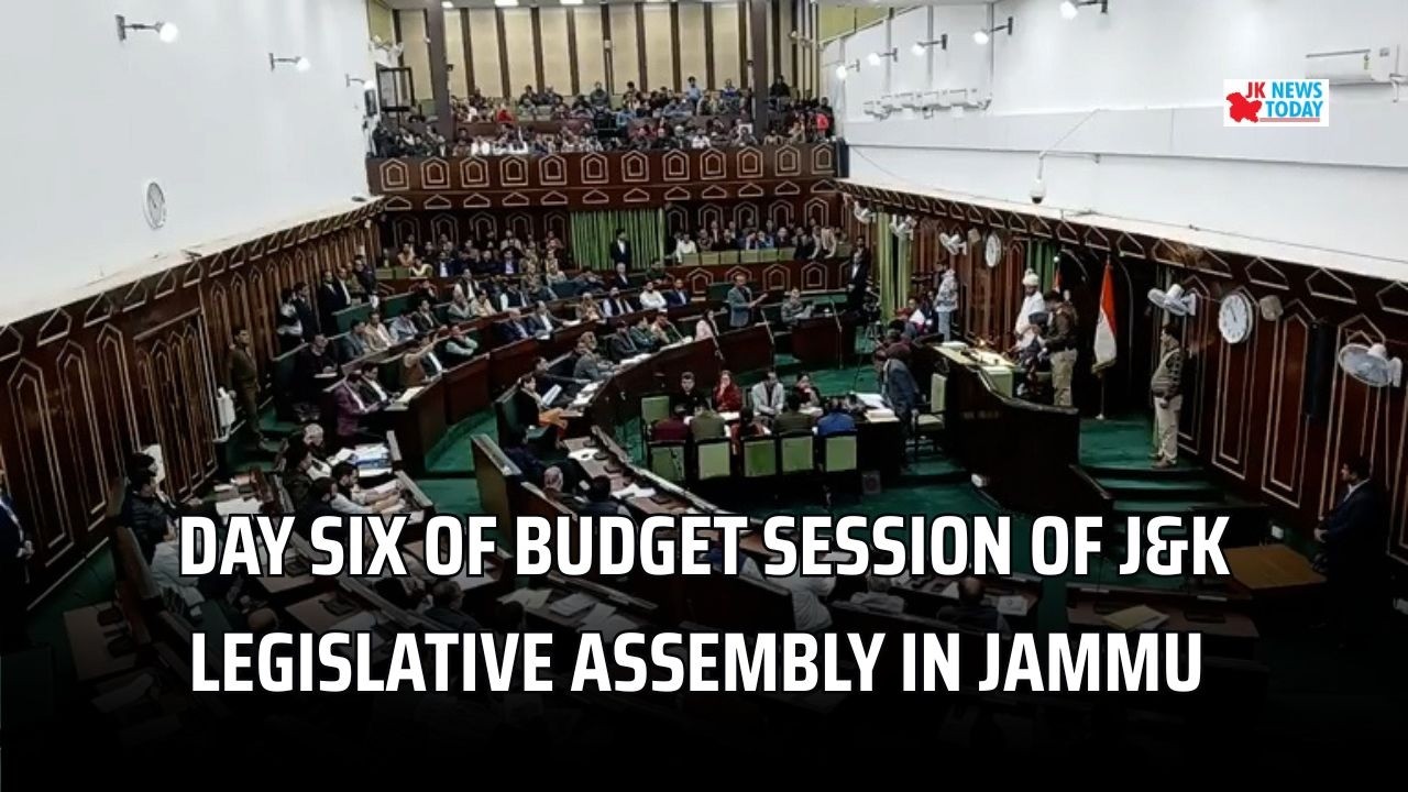 Day six of Budget session of J&K legislative Assembly in Jammu | JK News Today