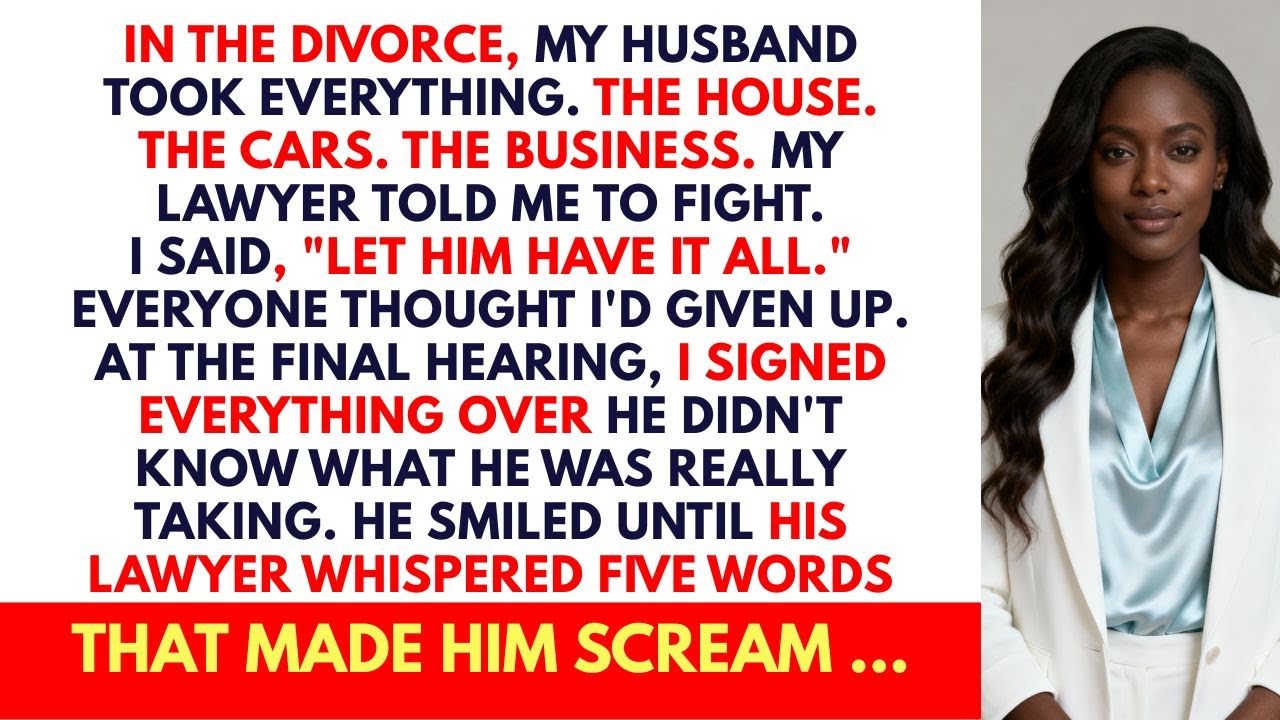In The Divorce My Husband Took Everything Without Knowing What He Really Took