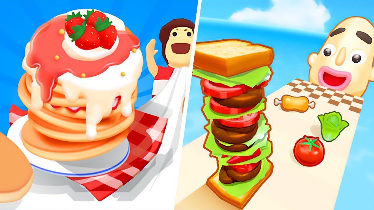 Sandwich Runner | Pancake Run - All Level Gameplay Android,iOS - NEW BIG APK UPDATE