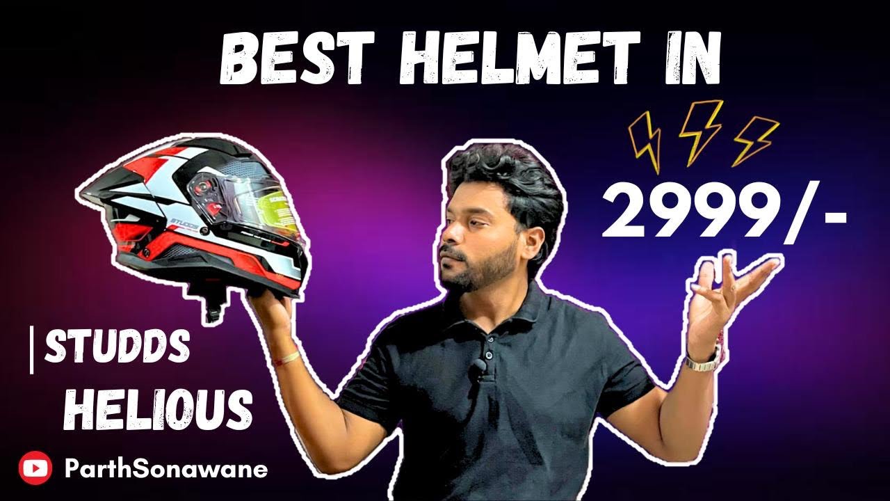 Studds Helios bike helmet🏍️ | 2999/- Budget Helmet | #studds #studdshelmet #biker #motovlog 