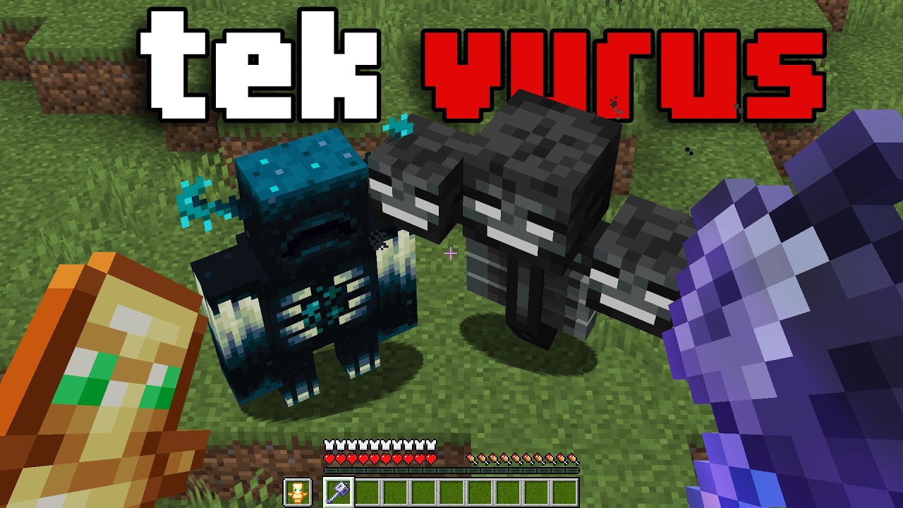 Minecraft'taki TÜM BOSSLARA Tek Attım.