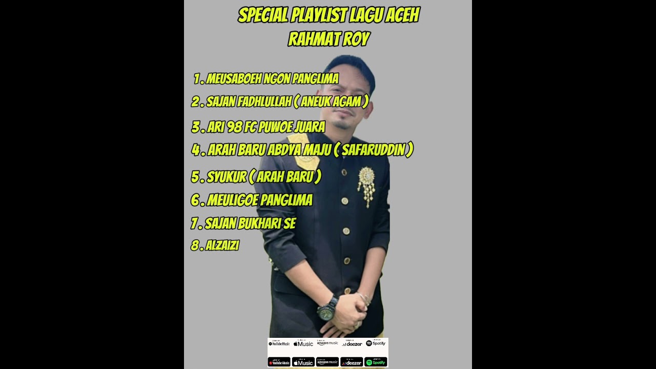 LAGU ACEH TERBARU 2025 - RAHMAT ROY || ALBUM PILIHAN TERBAIK ( LIRYC )