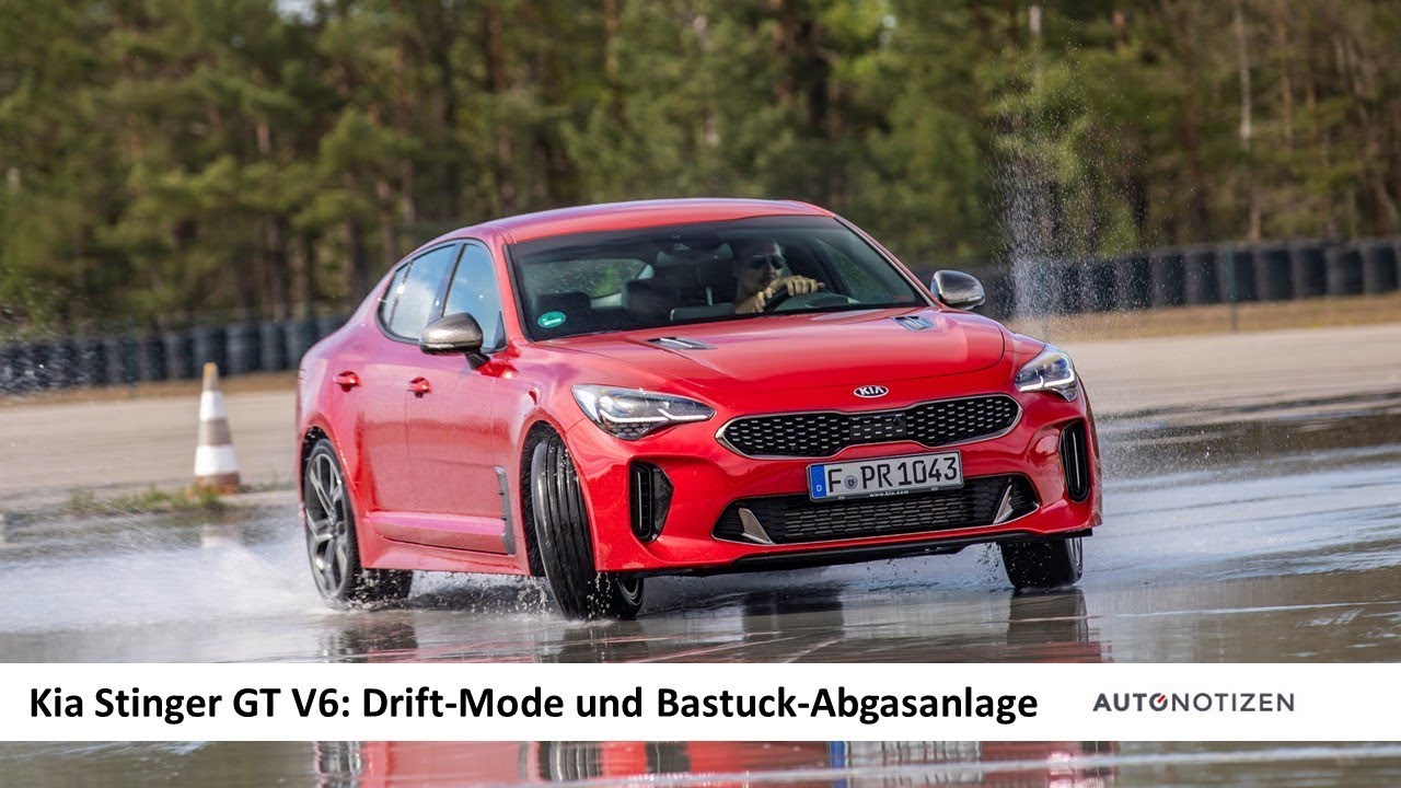 Kia Stinger 3.3 V6 GT 2019 Drift-Mode und Bastuck-Sportabgasanlage Review / Test / Fahrbericht