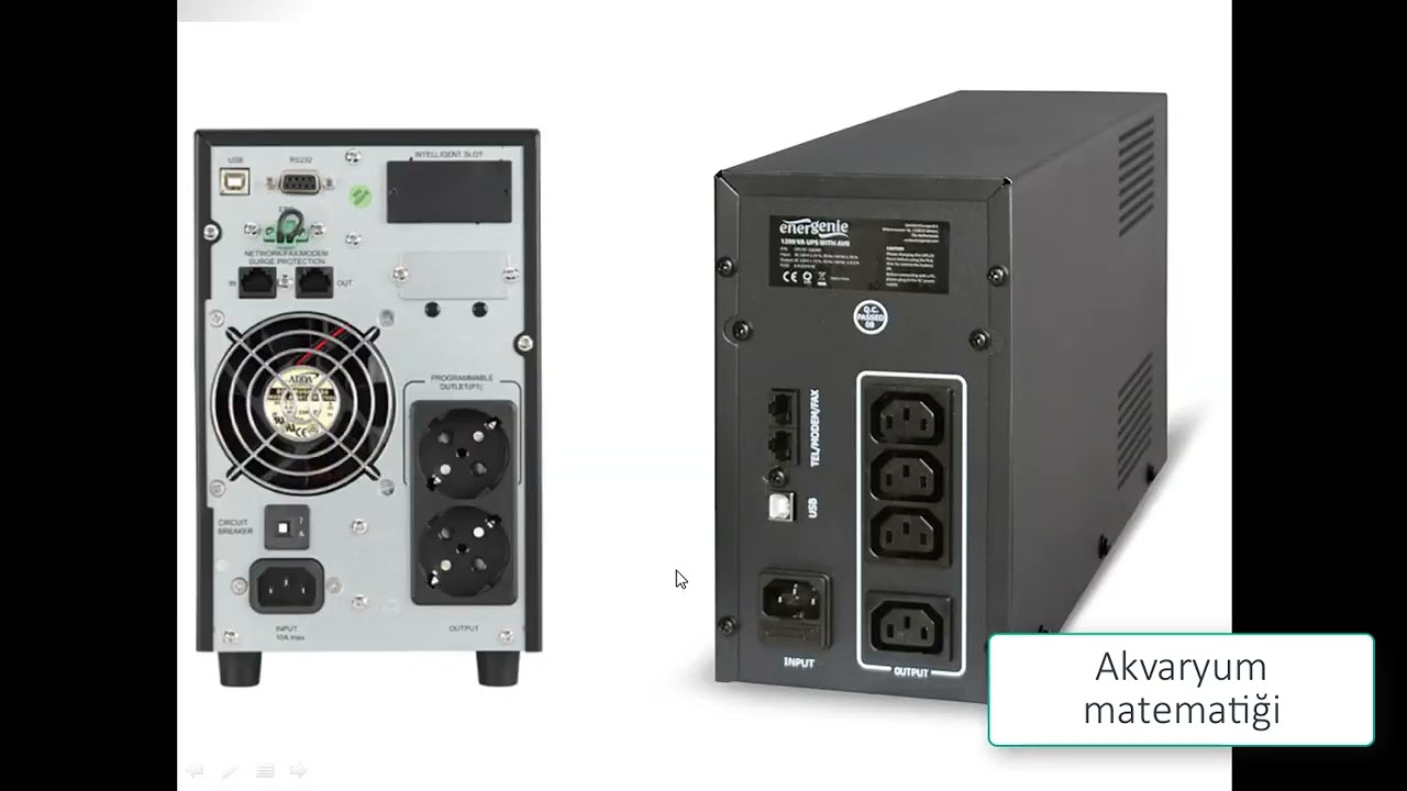 Akvaryum için UPS seçimi / UPS güç hesabı