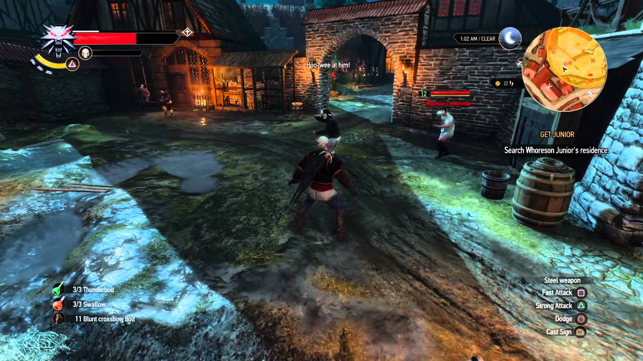 The Witcher 3: Wild Hunt, Brutal combat at nightfall