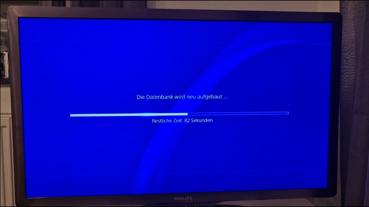 PS4 Datenbank neu aufbauen
