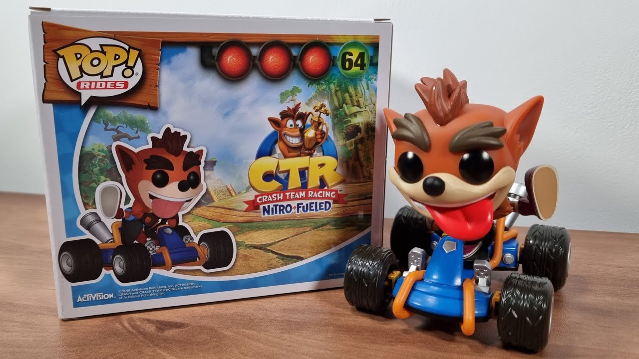 Funko Pop! Rides: Crash Team Racing - Crash Bandicoot #64 Unboxing