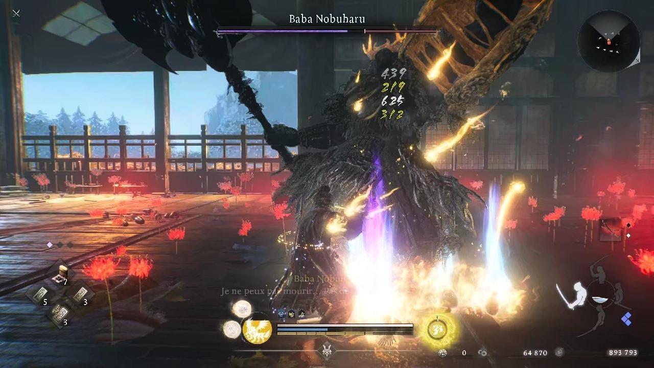 Nioh 3_Les 4 Vassaux de Takeda en NG+ en 5min technique Facile récupération de Pv et foudre.