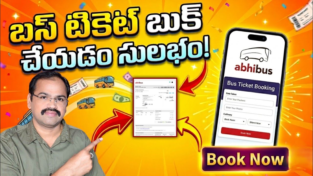How to Book a Bus Tickets from abhibus Online | Bus Tickets Booking Online in Telugu