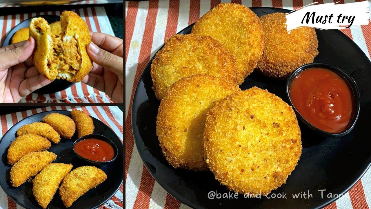 Chicken Bread Pockets Recipe|Half Moon Pies|Quick & Easy Bread Snacks Recipe For Iftar|2 In 1 Recipe