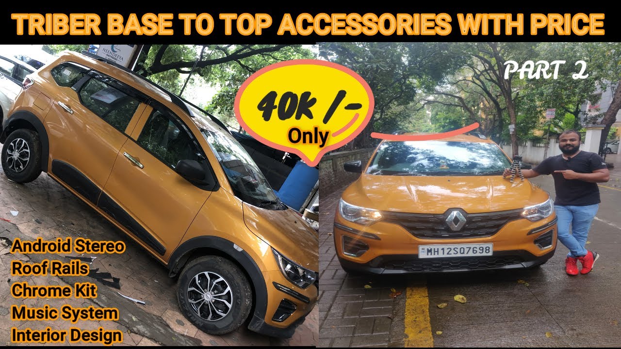 Accessories for Renault Triber with Price | Part 2 | Base to Top modification | Complete Accessories