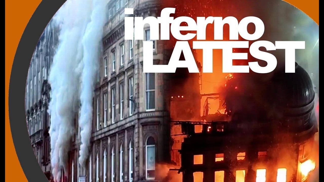 INFERNO! Glasgow Central Railway Station Fire EXCLUSIVE...
