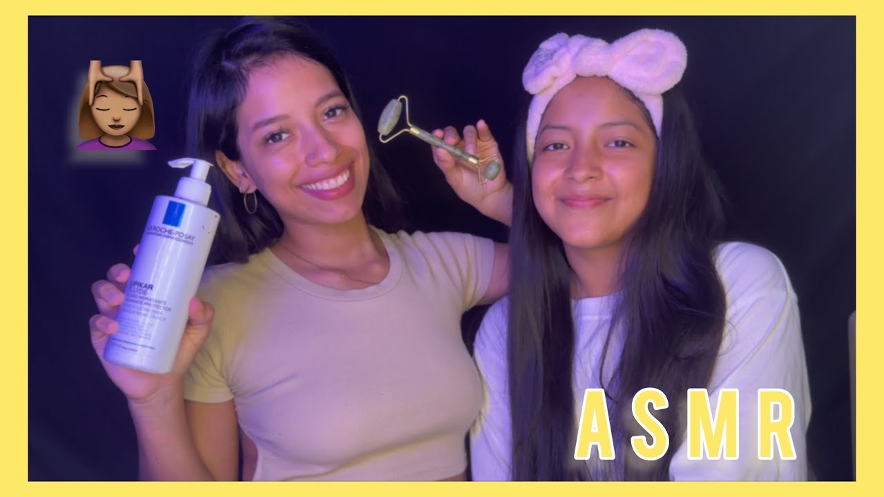 ASMR SKIN CARE A MI HERMANA 💆🏽‍♀️ // YAMILKA ASMR