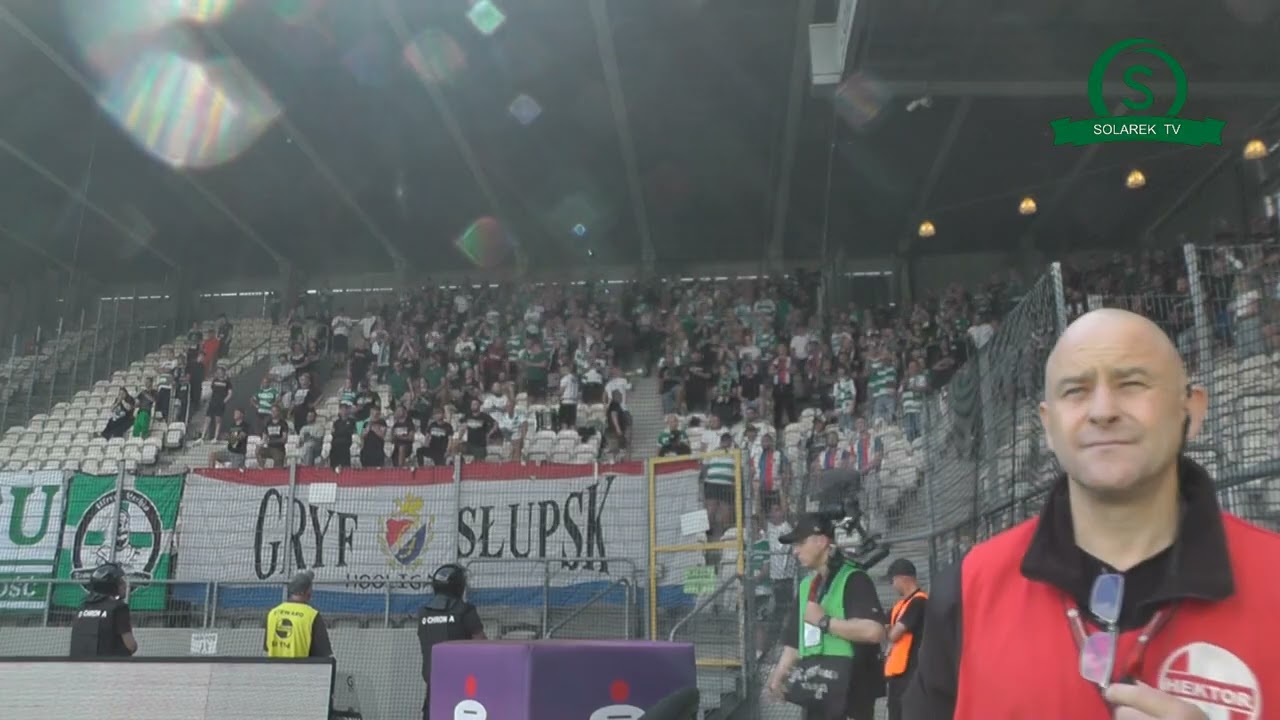 Kto? Lechia! Kto? Lechia! Doping Lechistów na Cracovii.