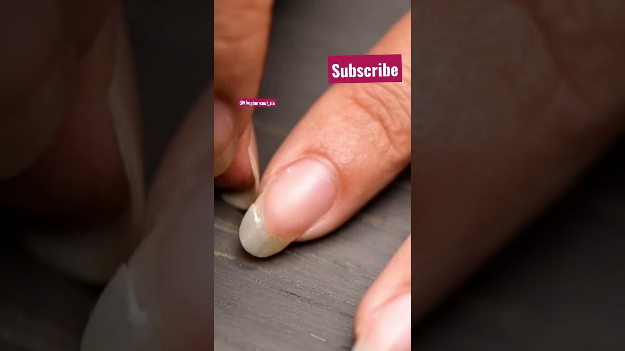 How to fix a Broken Nails in 2 minutes | Without Glue #shorts #nailshorts #glamsoulzia #nailart