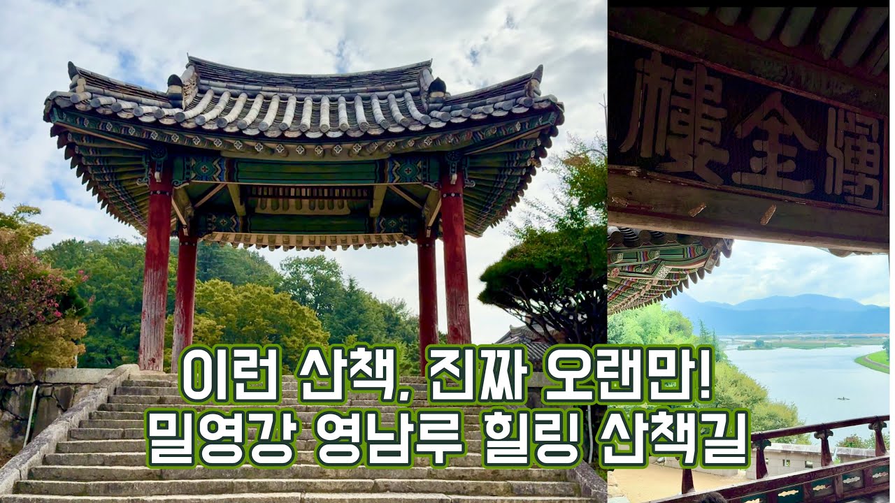 밀양 영남루 수변공원 산책, 조용히 걷기 좋은 밀양