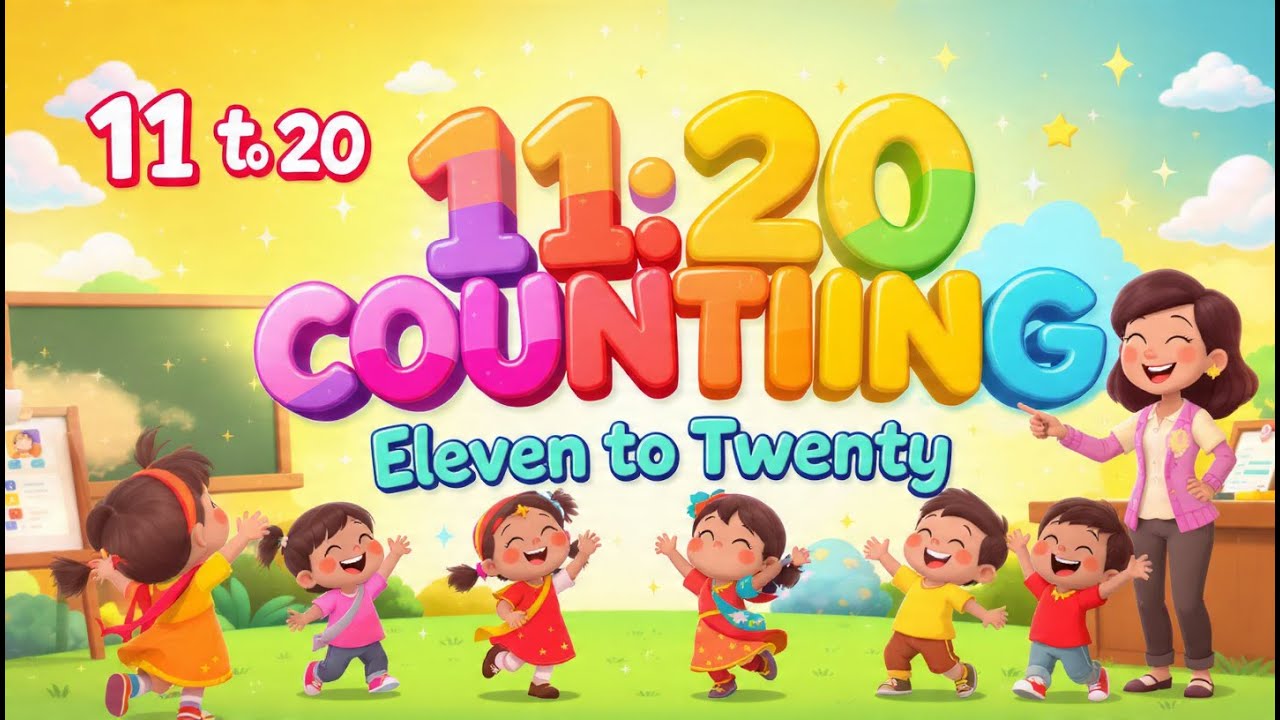 Counting Song 11 to 20 | Eleven to Twenty Numbers for Kids | Hinglish Counting | Baby Genius India